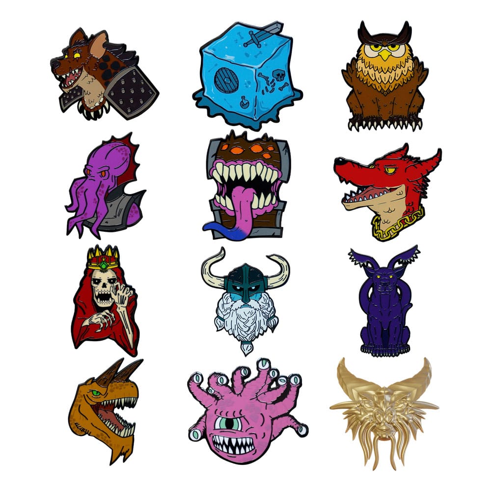 Dungeons & Dragons World Pin Badge Display 50 -jähriges Jubiläum Mystery Pin Abzeichen (12)