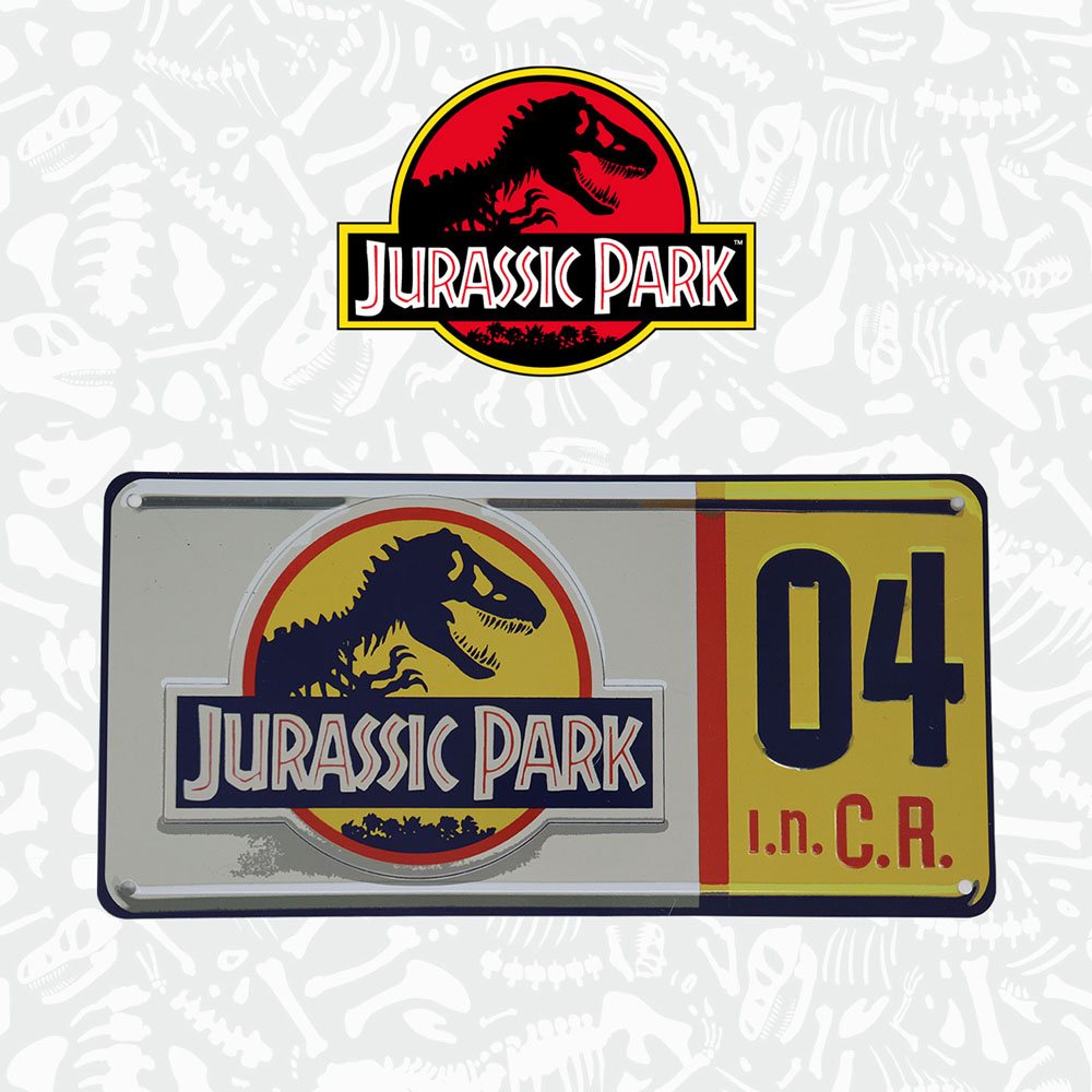 Jurassic Park Replica 1/1 Dennis Nedry lisensplate