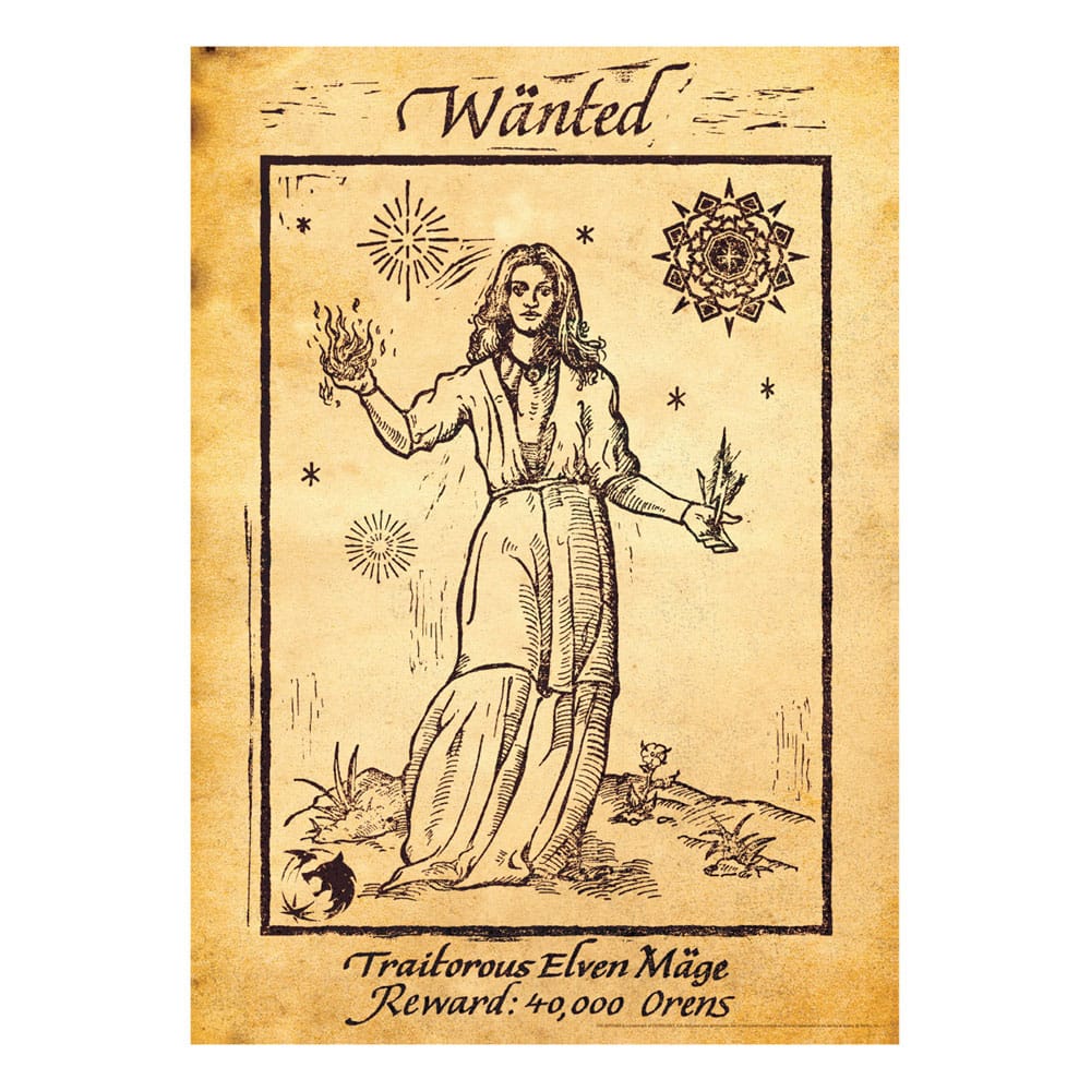 The Witcher Kunstdruck, limitierte Auflage, 42 x 30 cm