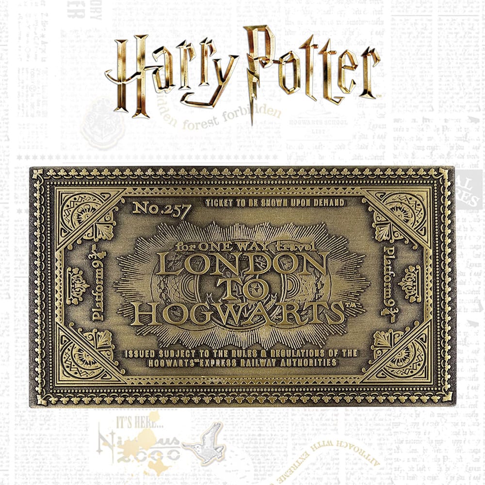Harry Potter replika Hogwarts Train Ticket Limited Edition