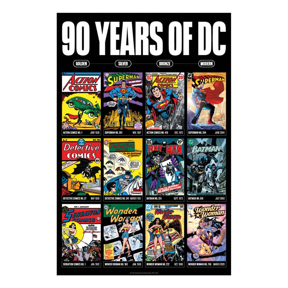 DC Comis Art Print 90 anni in edizione limitata 42 x 30 cm