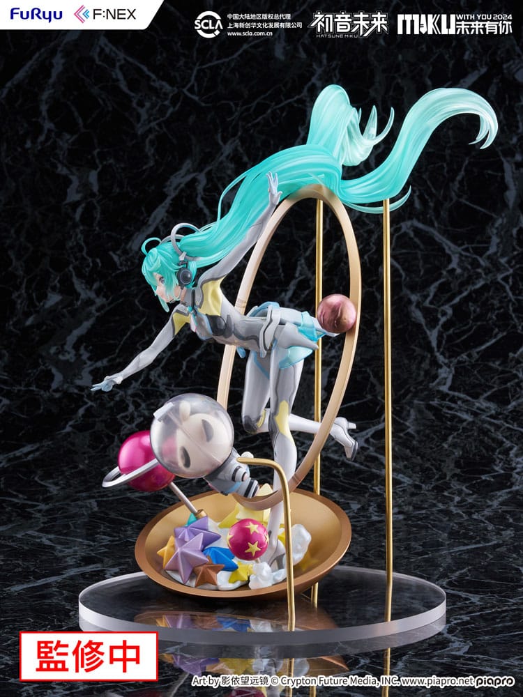 Hatsune Miku F: Nex PVC Statue 1/7 Miku med deg 2024 Ver. 29 cm