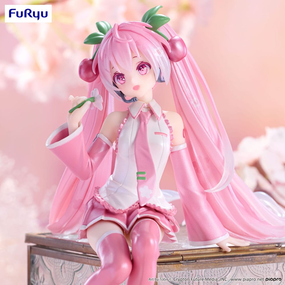 Hatsune miku rezanci čep Pvc Statup sakura miku 2024 biserna boja ver. 15 cm