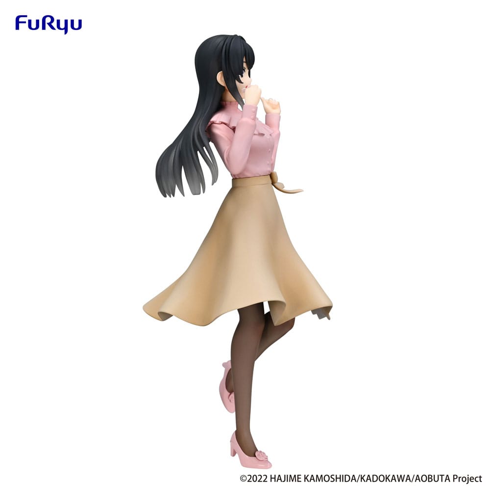Rascal drömmer inte om Bunny Girl Senpai trio-try-it pvc-staty Mai Sakurajima Spring Outfit ver. 21 cm