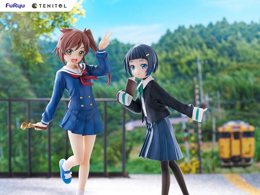 Entrena hasta el final del mundo, la estatua de PVC de tenitol Shizuru Chikura 21 cm