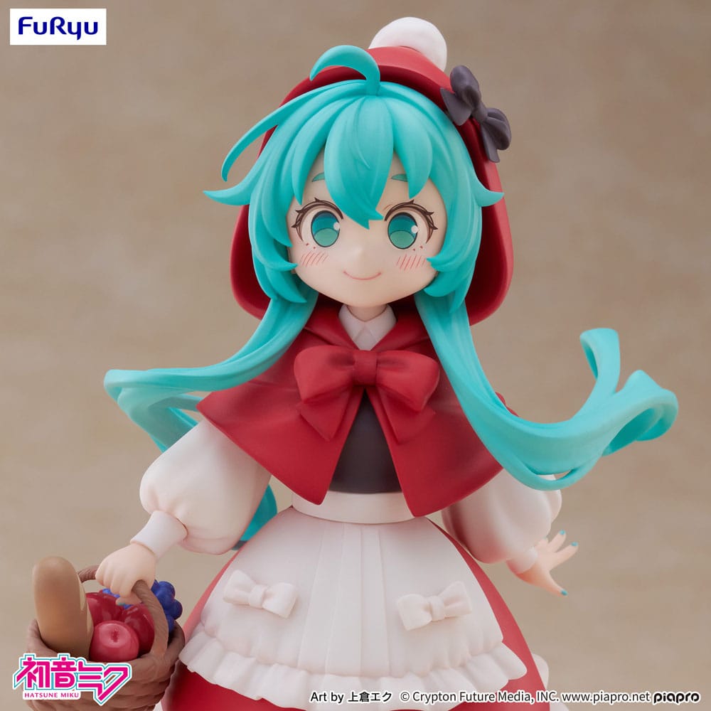 Hatsune Miku Desktop Fairy PVC Statue Hatsune Miku Lille rødhætte Ver. 16 cm