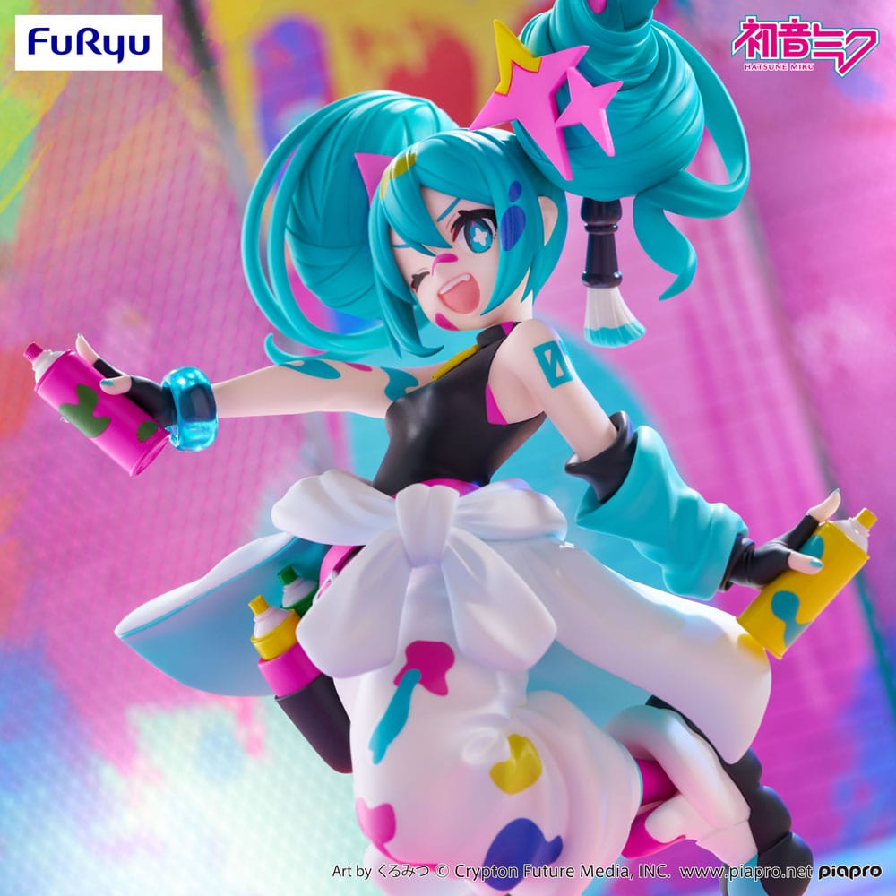 Hatsune Miku Trio-Try-iT PVC statua Miku Paint Girl 19 cm