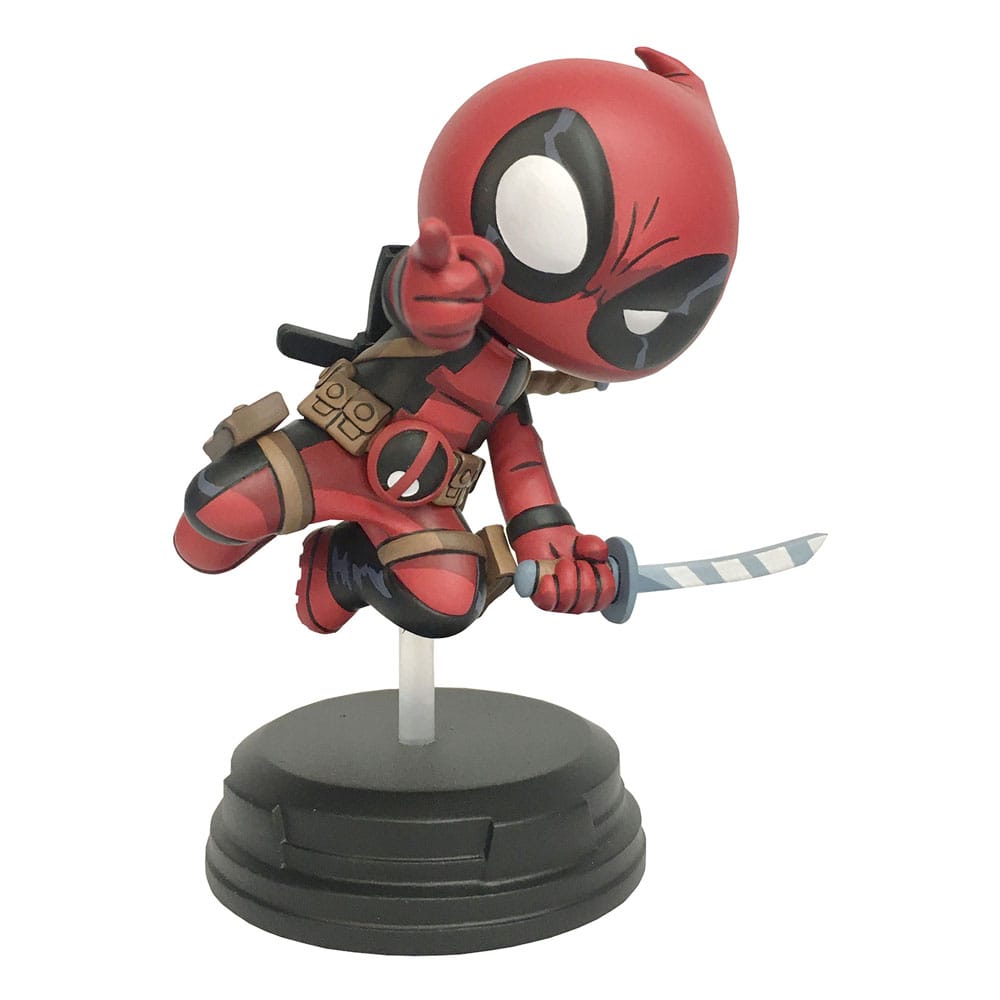 Marvel animert statue Deadpool (hopping) 18 cm