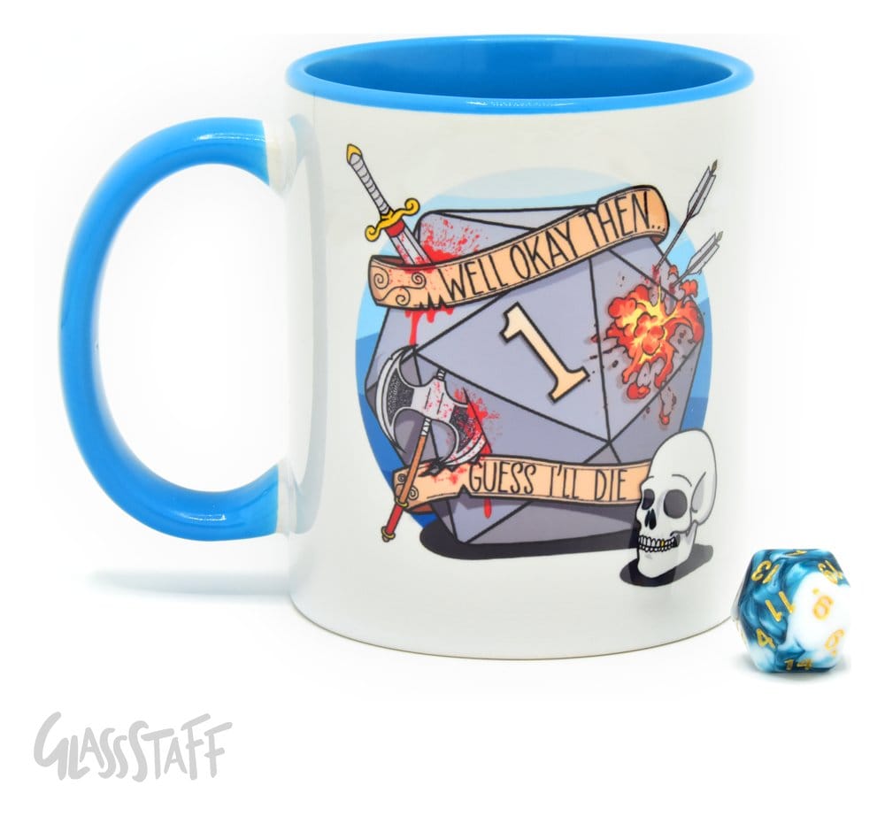 Glassstaff Coffret Cadeau Mug & Dés D20 Guess I'll Die