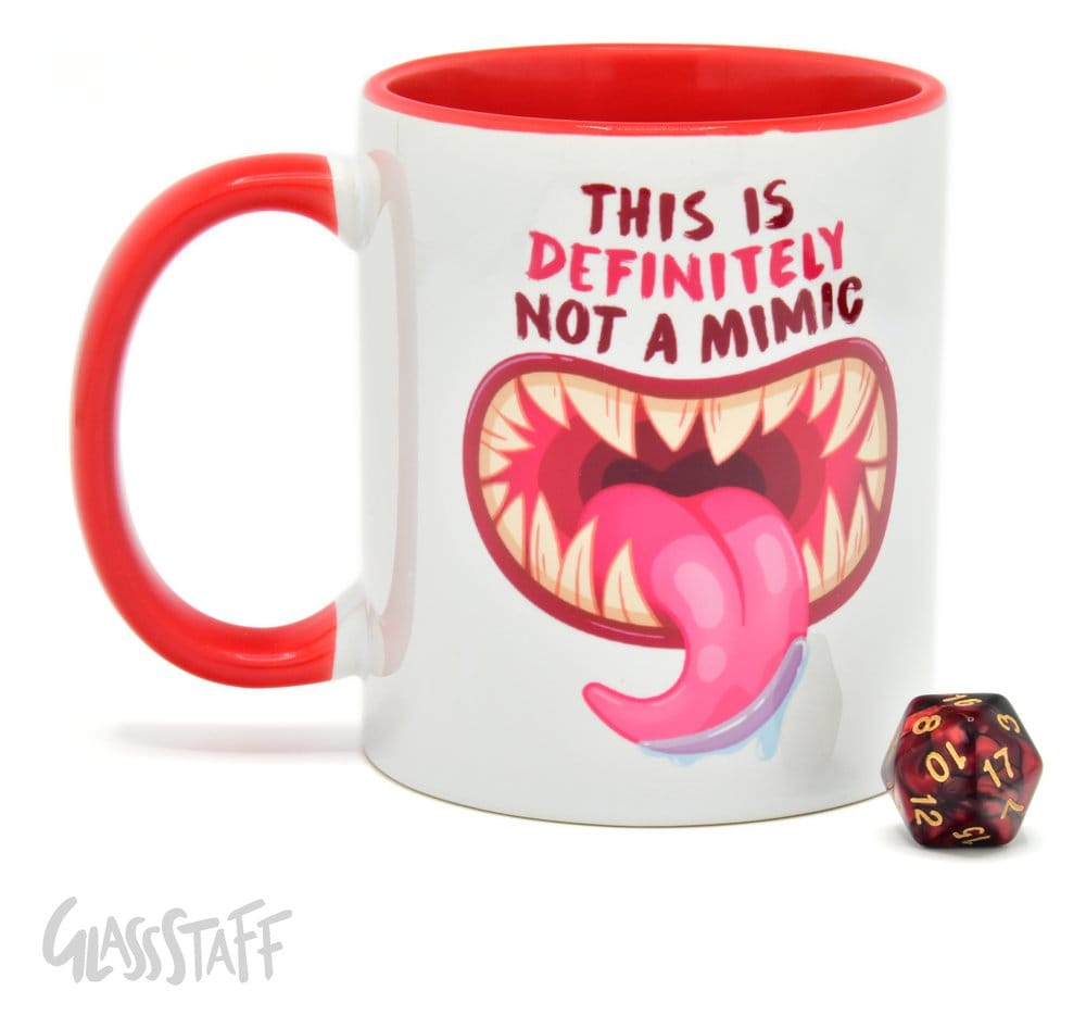 Glassstaff Coffret cadeau Mug & Dice D20 Not a Mimic