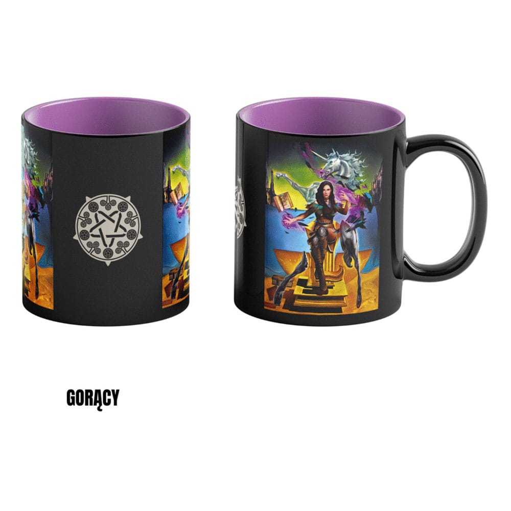 The Witcher III: Wild Hunt Game Art Chronicles Heat Change Mug Yennefer inspirerad av Salvador Dali 450 ml