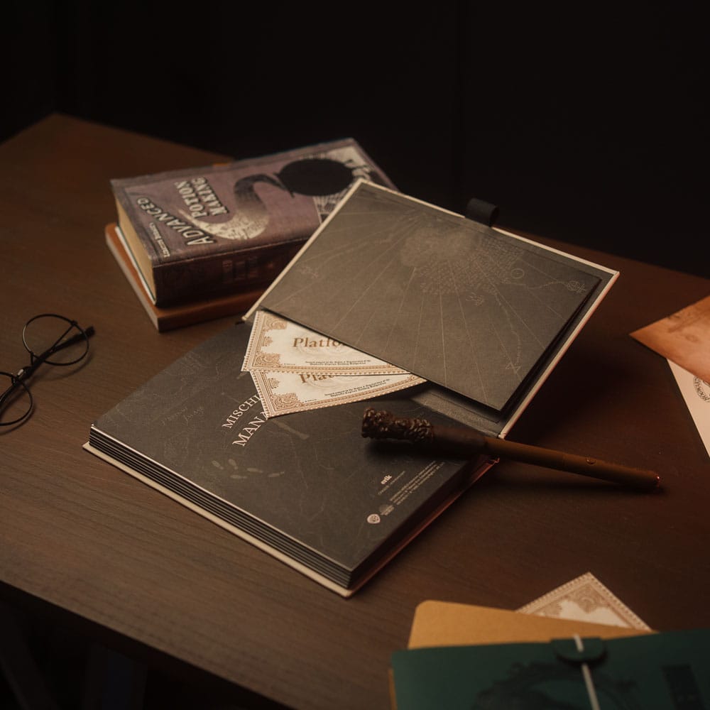 Carnet Premium A5 Harry Potter avec carte du maraudeur léger