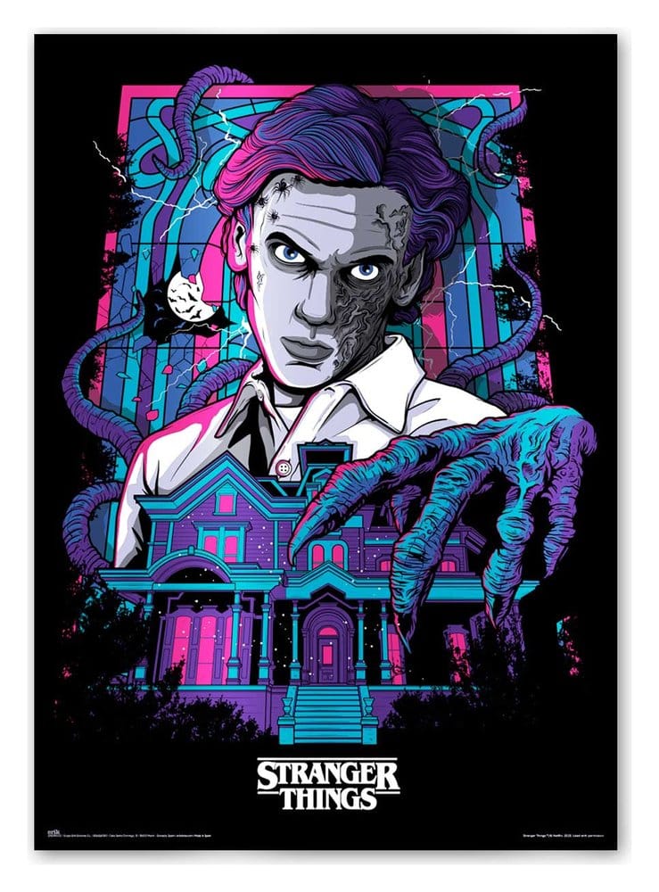 Stranger Things selvlysende plakat Premium 50 x 70 cm