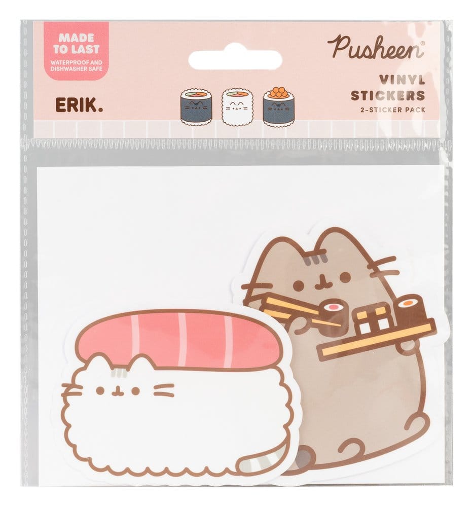 Pegatinas de vinilo Pusheen Rollo de sushi vol. 1 juego de 2