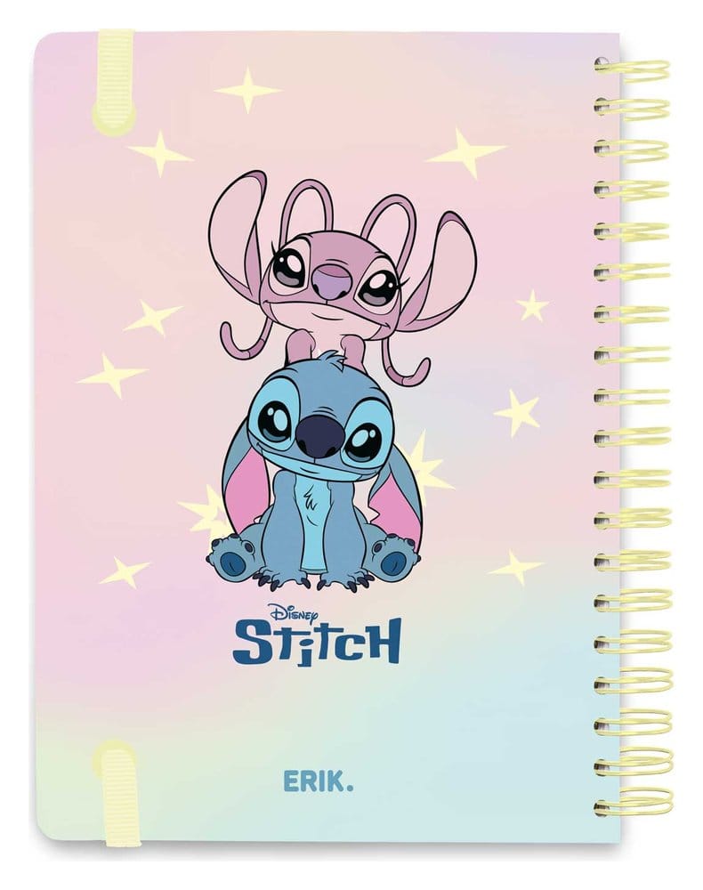 Agenda Escolar Disney planificador semanal 2026/2027 Stitch y Angel A5