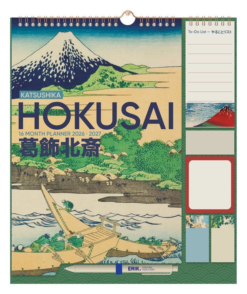 Hokusai Wandplaner 2026/27 30 x 34 cm