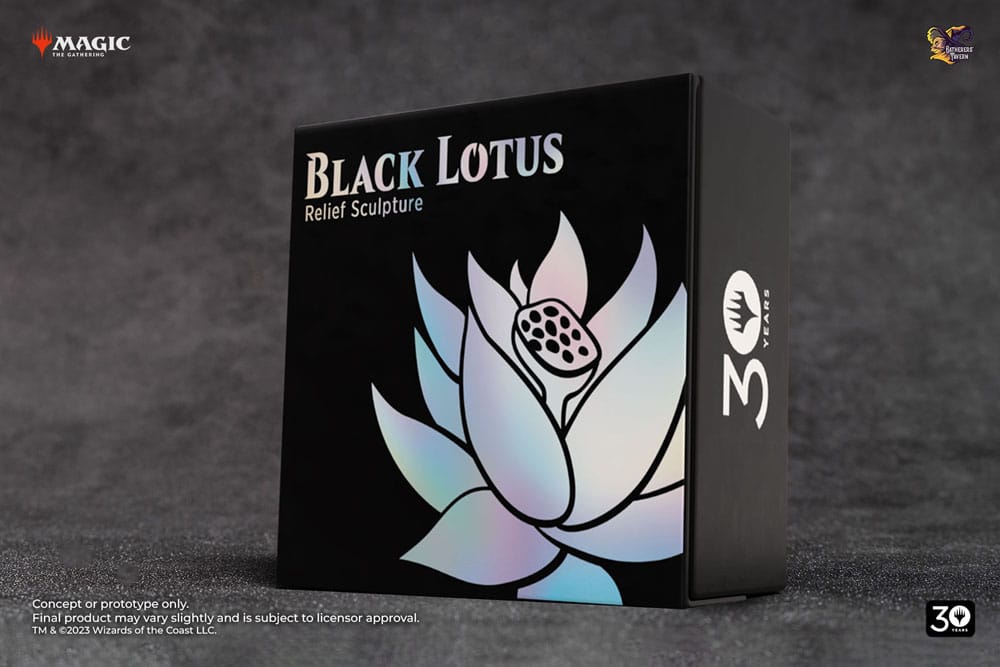 Magic the Gathering Relief Sculpture Black Lotus Anteprime esclusiva 17 x 15 cm