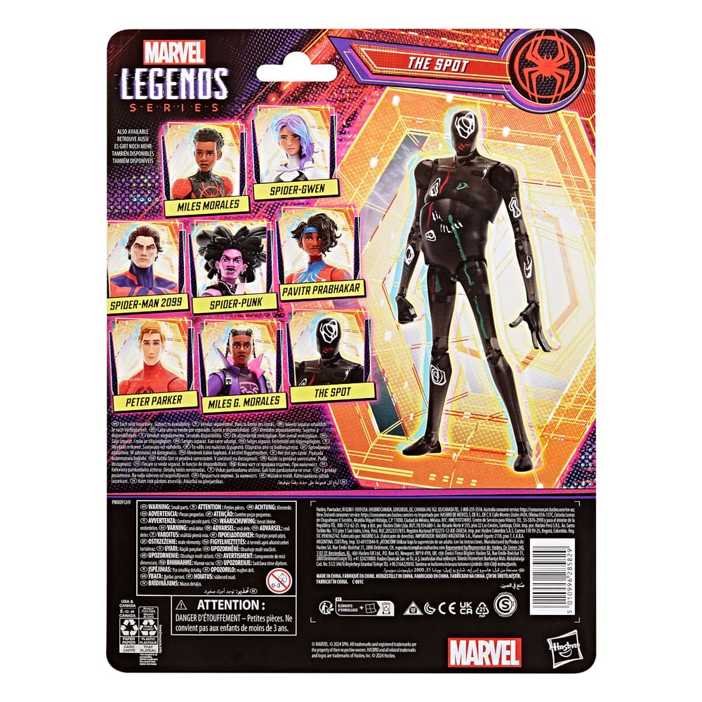 Örümcek Adam: Örümcek Verse Marvel Legends Action figürünün karşısında 15 cm