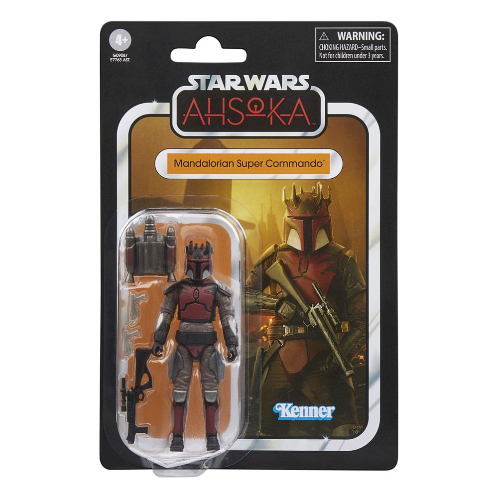 Yıldız Savaşları: Ahsoka Vintage Koleksiyon Aksiyon Figürü Mandalorian Süper Komando 10 cm
