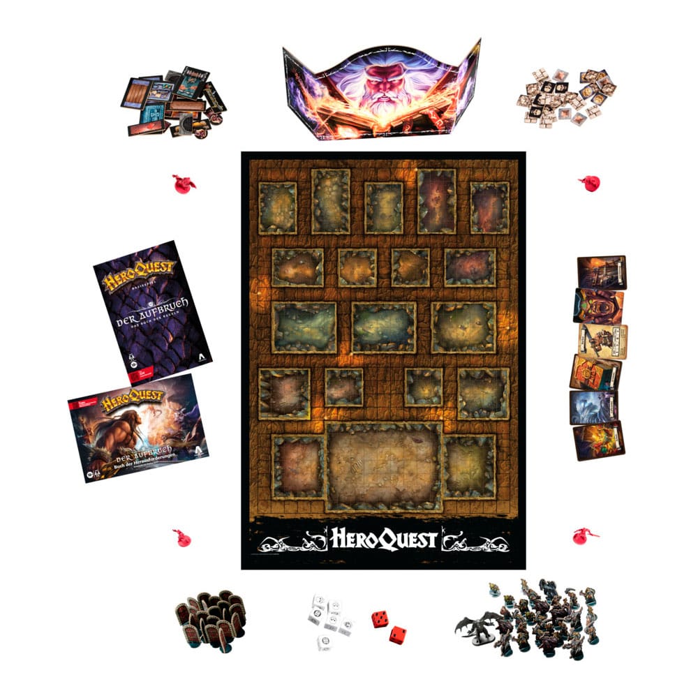 Juego de mesa de Heroquest der Aufbruch *Versión alemana *