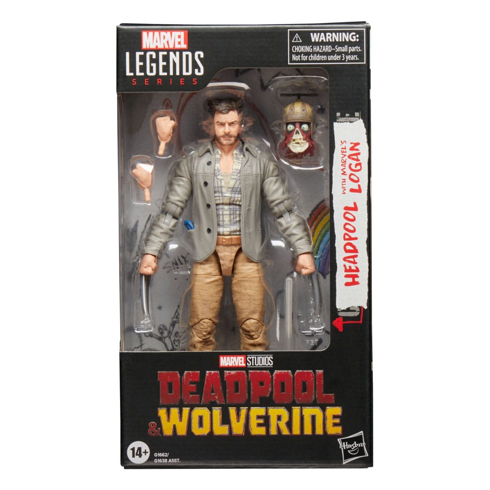 Deadpool & Wolverine Marvel Legends Actiefiguur Headpool met Marvel's Logan 15 cm