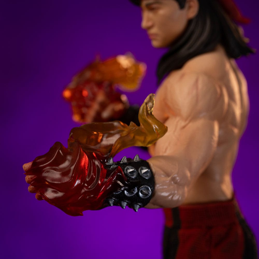 Estatua de escala artística de mortal kombat 1/10 liu kang 23 cm