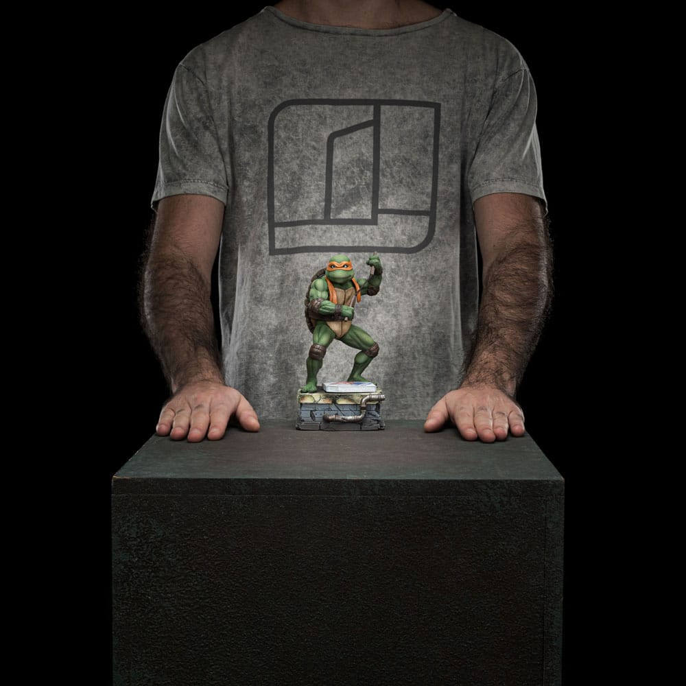 Estatua de escala de arte de tortugas mutantes adolescentes 1/10 Michelangelo 19 cm