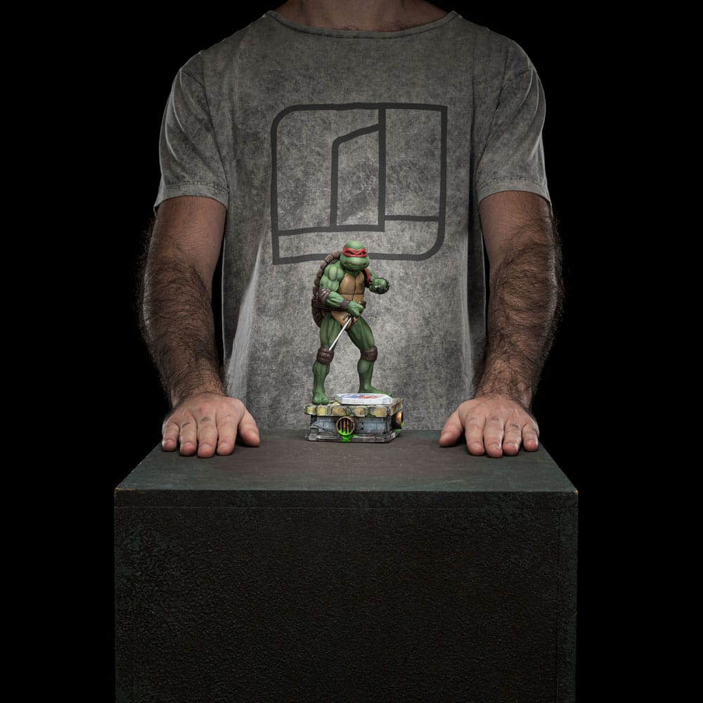 Estatua de escala de arte de tortugas mutantes adolescentes 1/10 Raphael 21 cm
