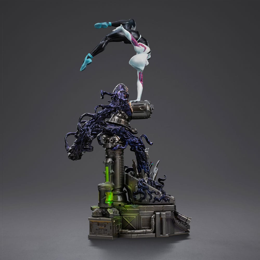 Örümcek Adam Kötü Adamlara Karşı Sanat Ölçeği Heykeli 1/10 Hayalet Örümcek Diorama 34 cm
