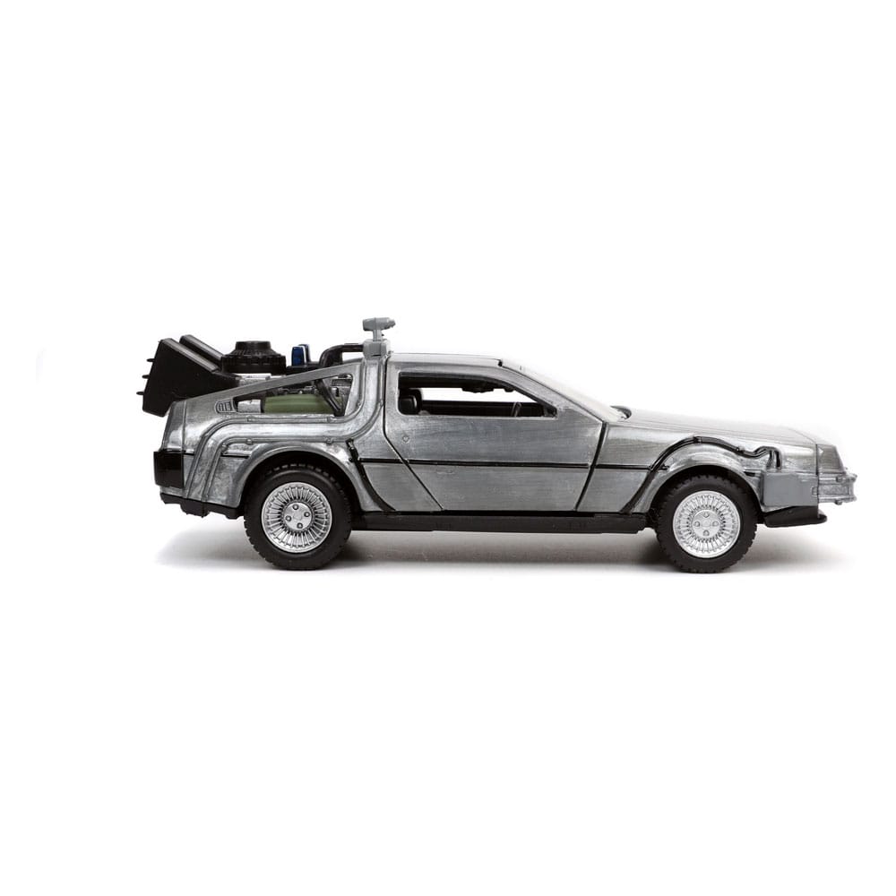 Zurück in die Zukunft Hollywood Rides Druckgussmodell 1/32 DeLorean Time Machine