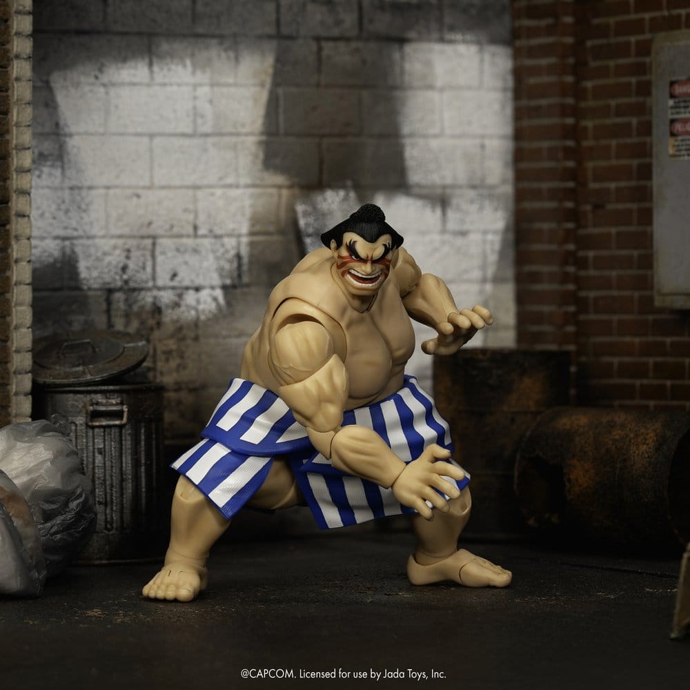 Ultra Street Fighter II: The Final Challengers actiefiguur 1/12 E. Honda 16 cm