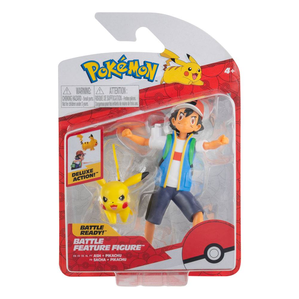 Figura di Pokémon Battle Figure Ash & Pikachu 11 cm