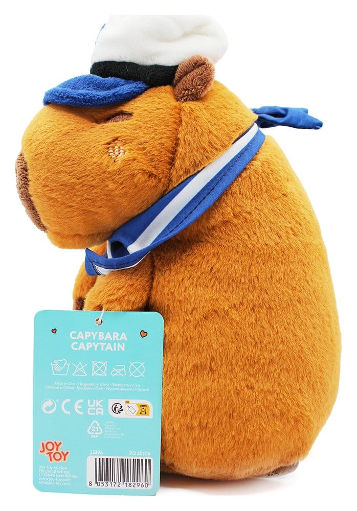 Capybara Peluche Capy Capitaine 23 cm