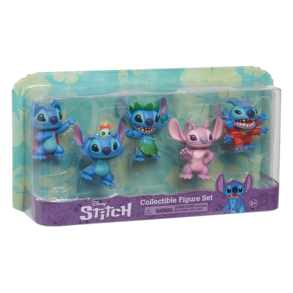 Lilo & Stitch Mini Figuur 5-Pack Stitch Collectible Figuur Set 7 cm