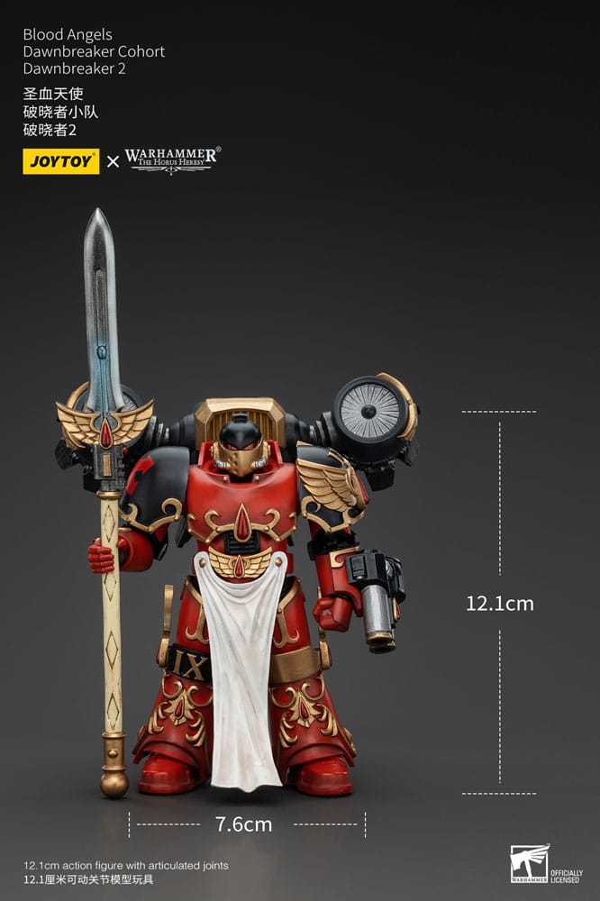 Warhammer Horus Heresy Action Şekil 1/18 Blood Angels Dawnbreaker Kohort Dawnbreaker 2 13 cm