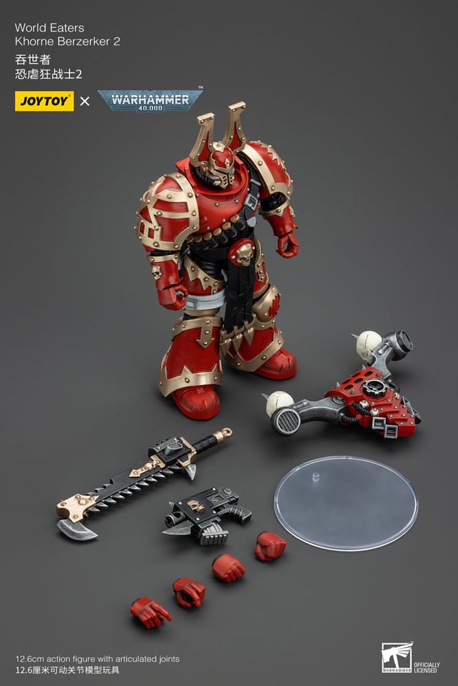 Warhammer 40K Actie Figuur 1/18 Wereldeters Khorne Berzerker 2 13 cm