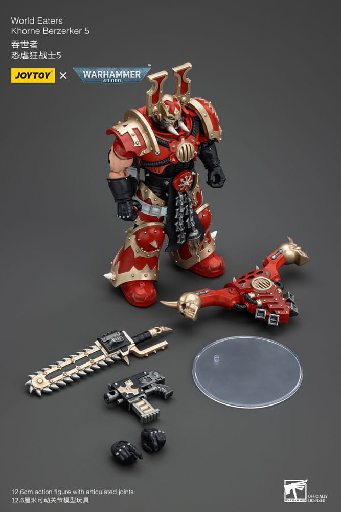 Warhammer 40K Actie Figuur 1/18 Wereldeters Khorne Berzerker 5 13 cm