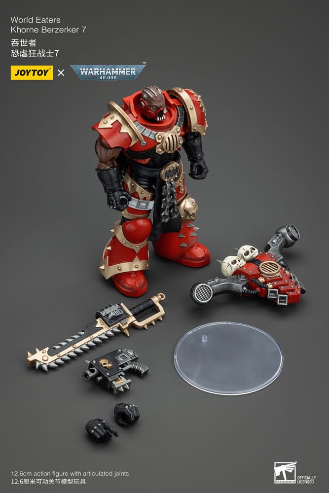Warhammer 40K Actie Figuur 1/18 Wereldeters Khorne Berzerker 7 13 cm