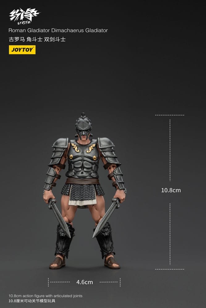 Strife Action Figura 1/18 Gladiatore romano Dimachaerus Gladiatore 11 cm