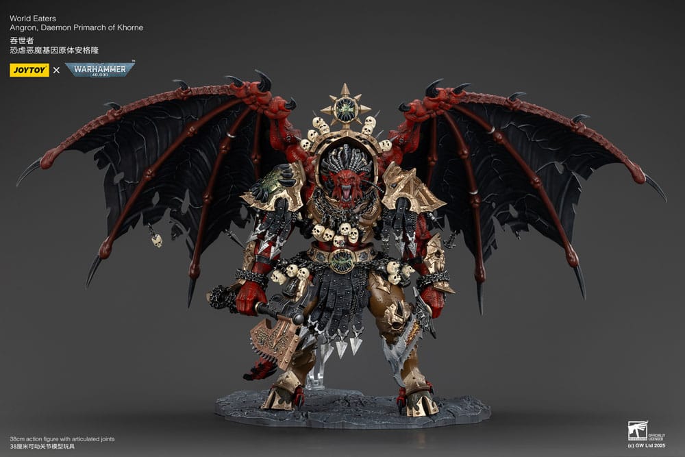 Warhammer 40k Figurine World Eaters Angron Démon Primarque de Khorne 48 cm