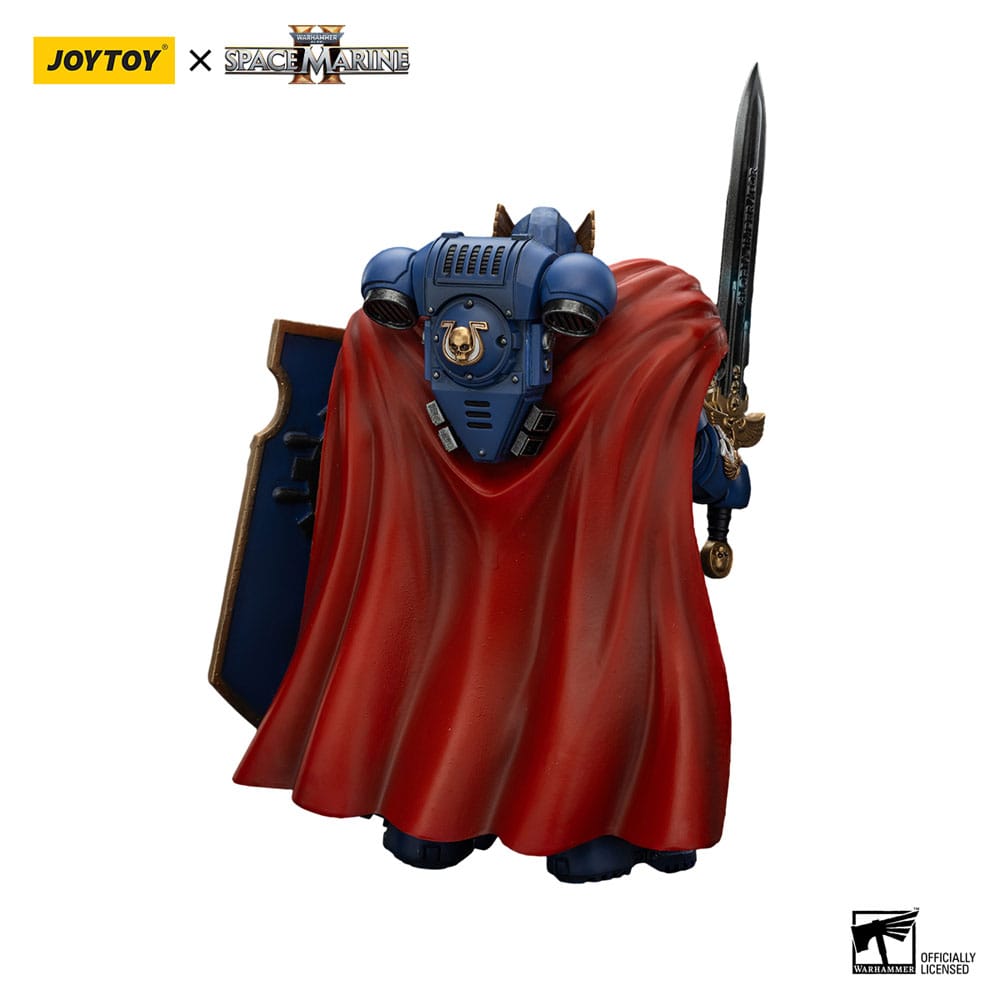 Warhammer 40k Action Figur Ultramarines Victrix Honor Guard med stormskjold og kraftsværd 20 cm