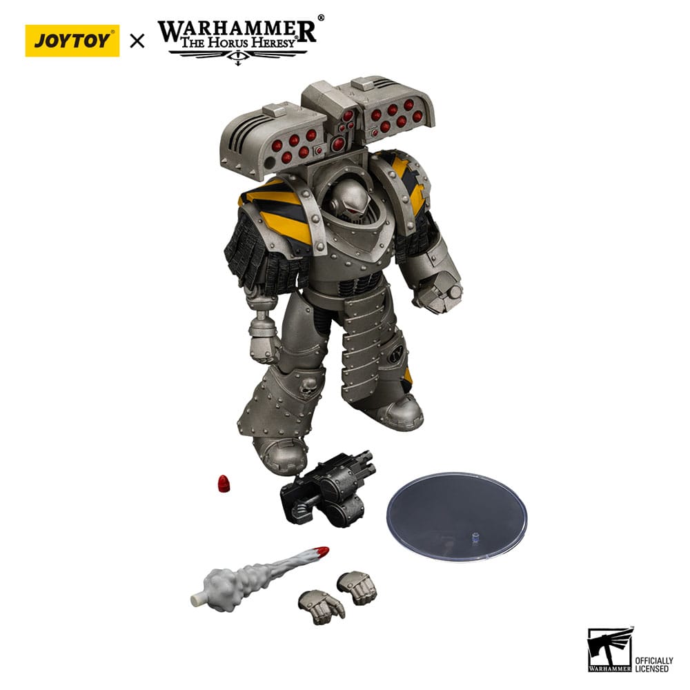 Warhammer Horus Heresy Aksiyon Figürü 1/18 Demir Savaşçılar Tyrant Siege Master Terminatör Roketatar ile 14 cm