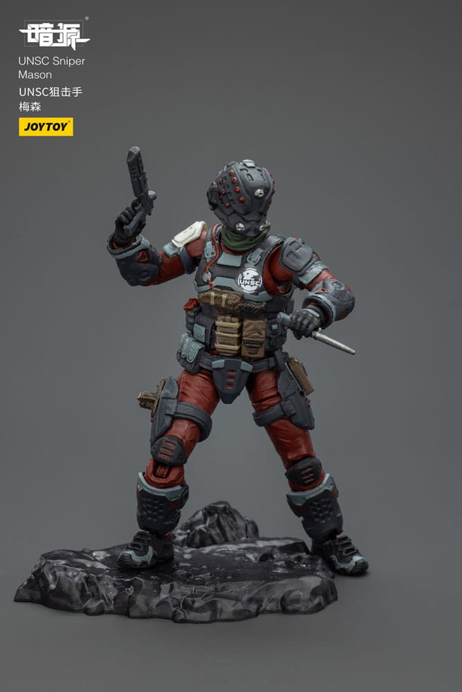 Figura de acción UNSC Dark Source Sniper Mason 7 cm