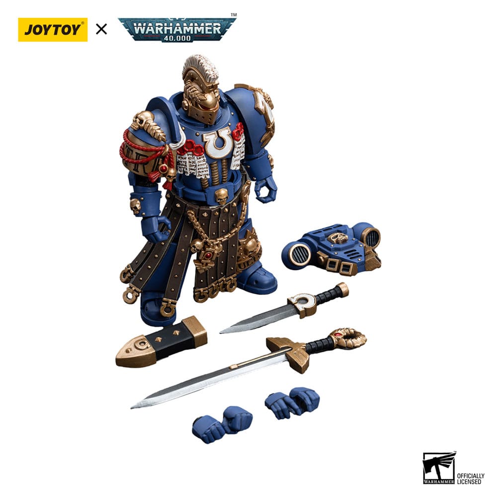 Warhammer 40K Action Bild 1/18 Ultramarines Honor Guard Chapter Champion 12 cm