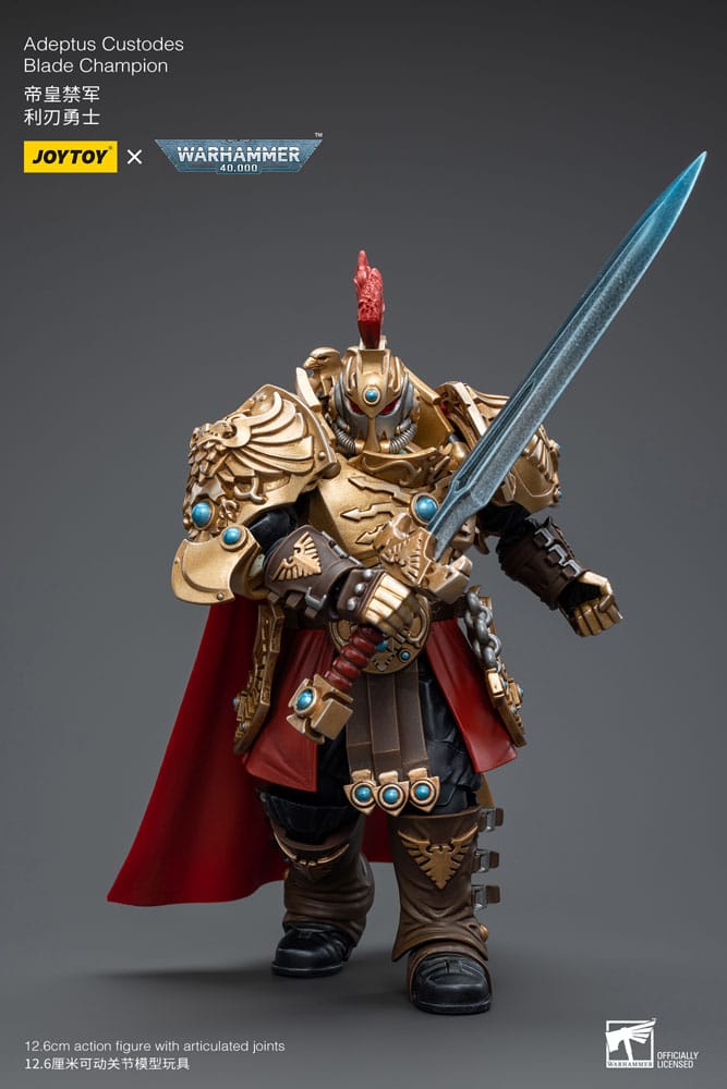 Warhammer 40K Action Şekil 1/18 Adeptus Custodes Blade Champion 12 cm
