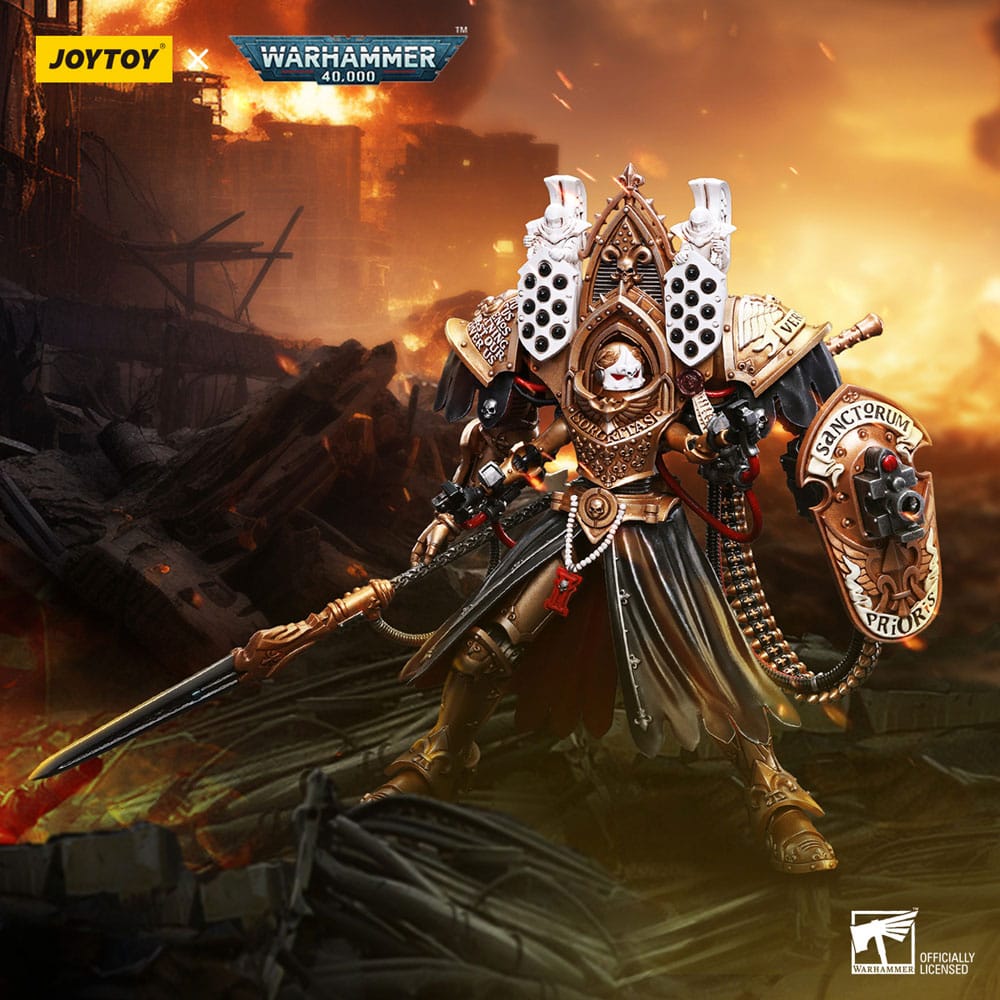 Warhammer 40K Eylem Şekil 1/18 ADEPTA Sororitas Abbess Sanctorum Morvenn Vahl 12 cm