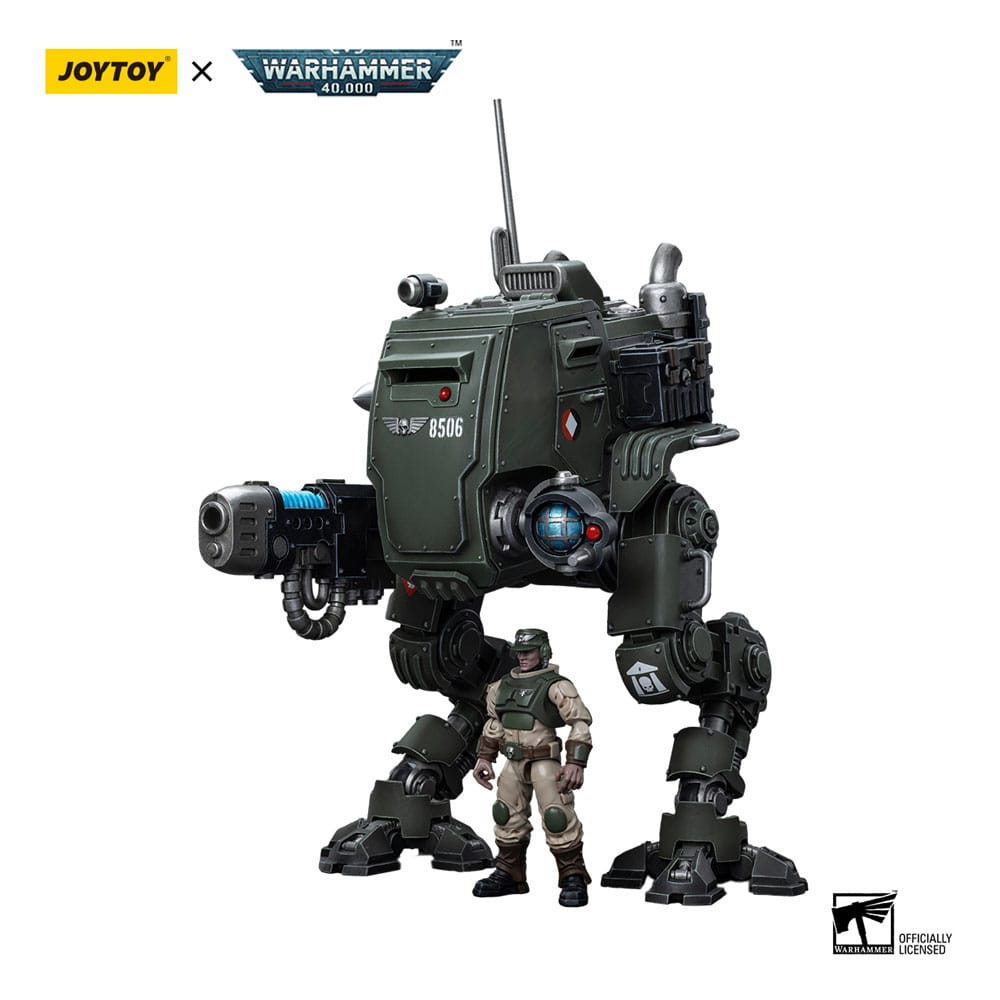 Warhammer 40K Actie Figuur 1/18 Astra Militarum Cadian Armored Sentinel 12 cm