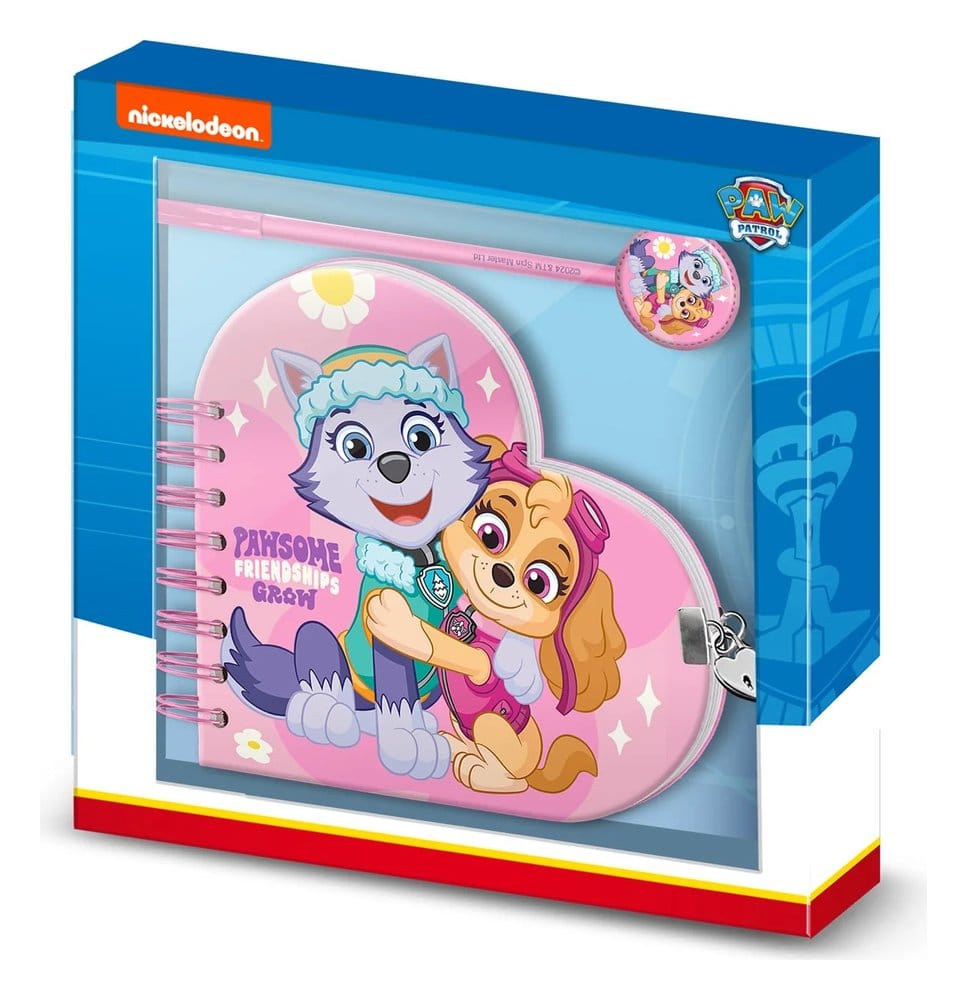 PAW Patrol Notebook med penna presentset Pawsome Friendships Grow