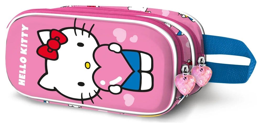Astuccio doppio Sanrio 3D Hello Kitty Cuore