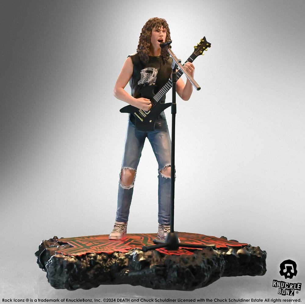 Death Rock Iconz Statue Chuck Schuldiner II 22 CM